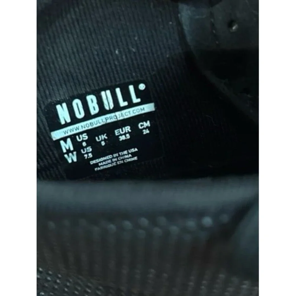 Nobull Trainer High Top Mens Size 6 women's 7.5 Black CrossFit Training Sneakers